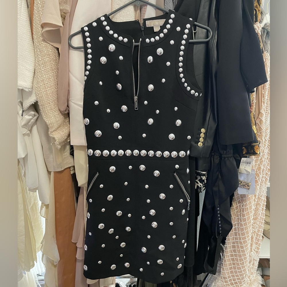 Michael Kors Black and Silver Dress